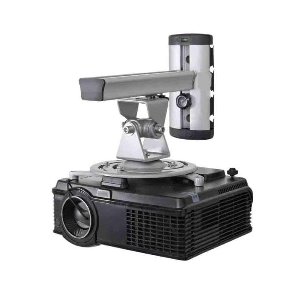 Shihan-2015 Projector Stand Office Universal Aluminum Alloy Projector Bracket Rotating Ceiling Wall Mount Office(Silver)