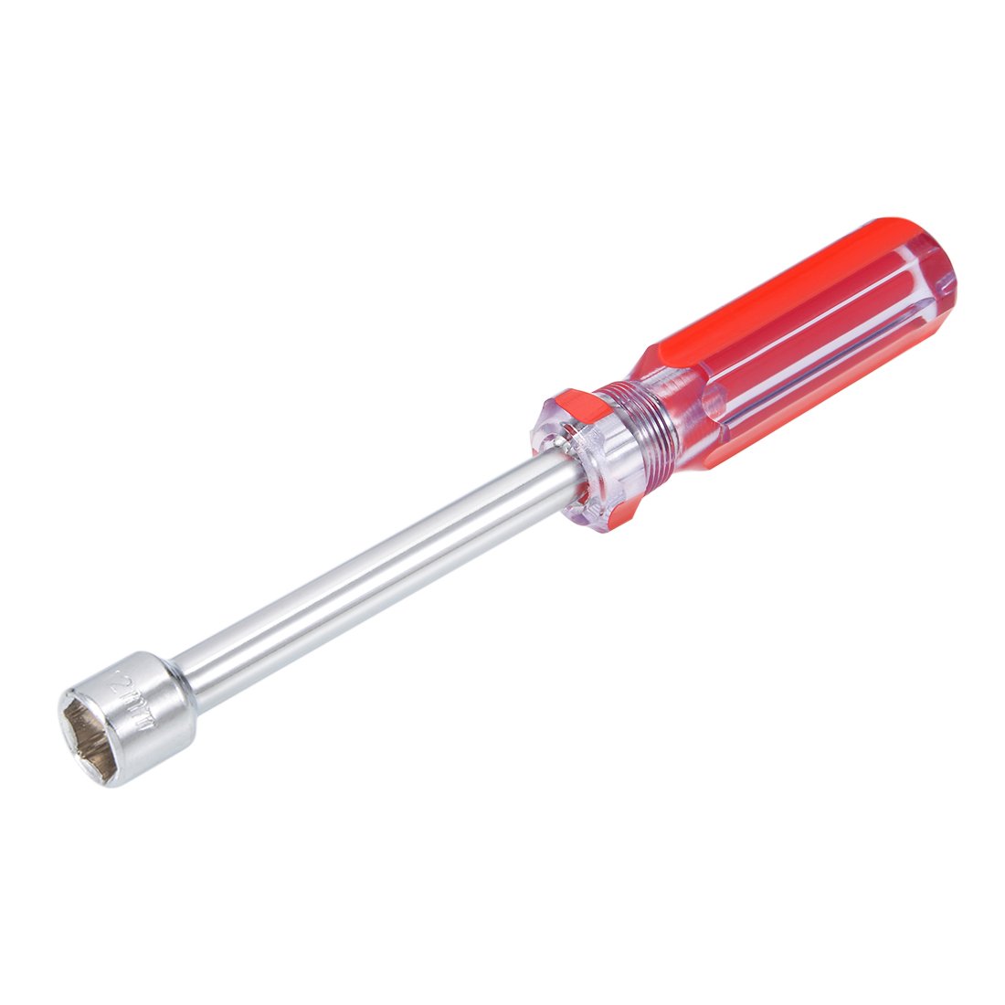 uxcell Non-Magnetic 12mm Nut Driver Red Coded Handle with 3.7 Inch Shaft