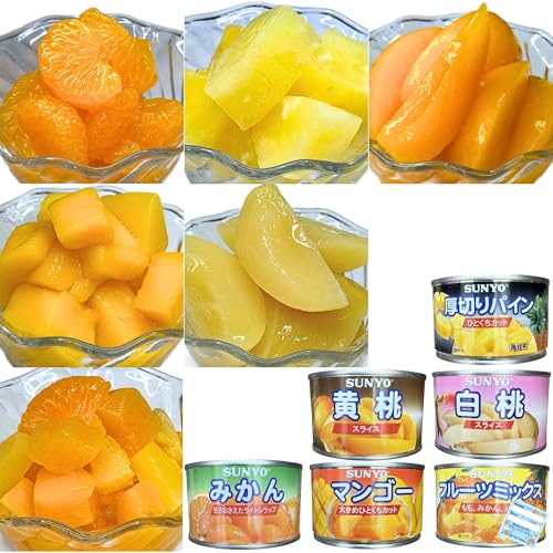 Key Collect サンヨー堂 フルーツ缶詰 6種セット F2号缶