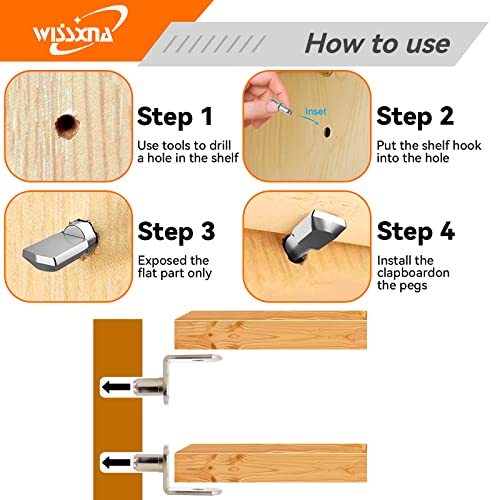 Wissxna 100Pcs Shelf Pegs For Shelves thumb #4