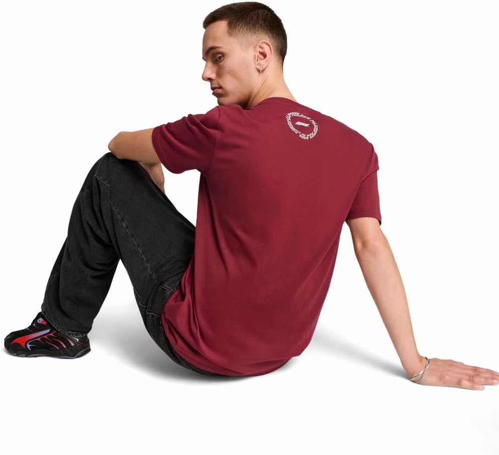 PUMA Mens F1 Canada Crew Neck Short Sleeve Casual Tops Casual - Red - Image 2