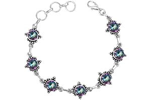 Mystifying Mystic Topaz Adjustable Bracelet