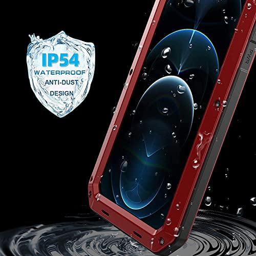Coque iPhone 12 Pro Max verre trempé intégré boîtier métal antichoc noir - 3