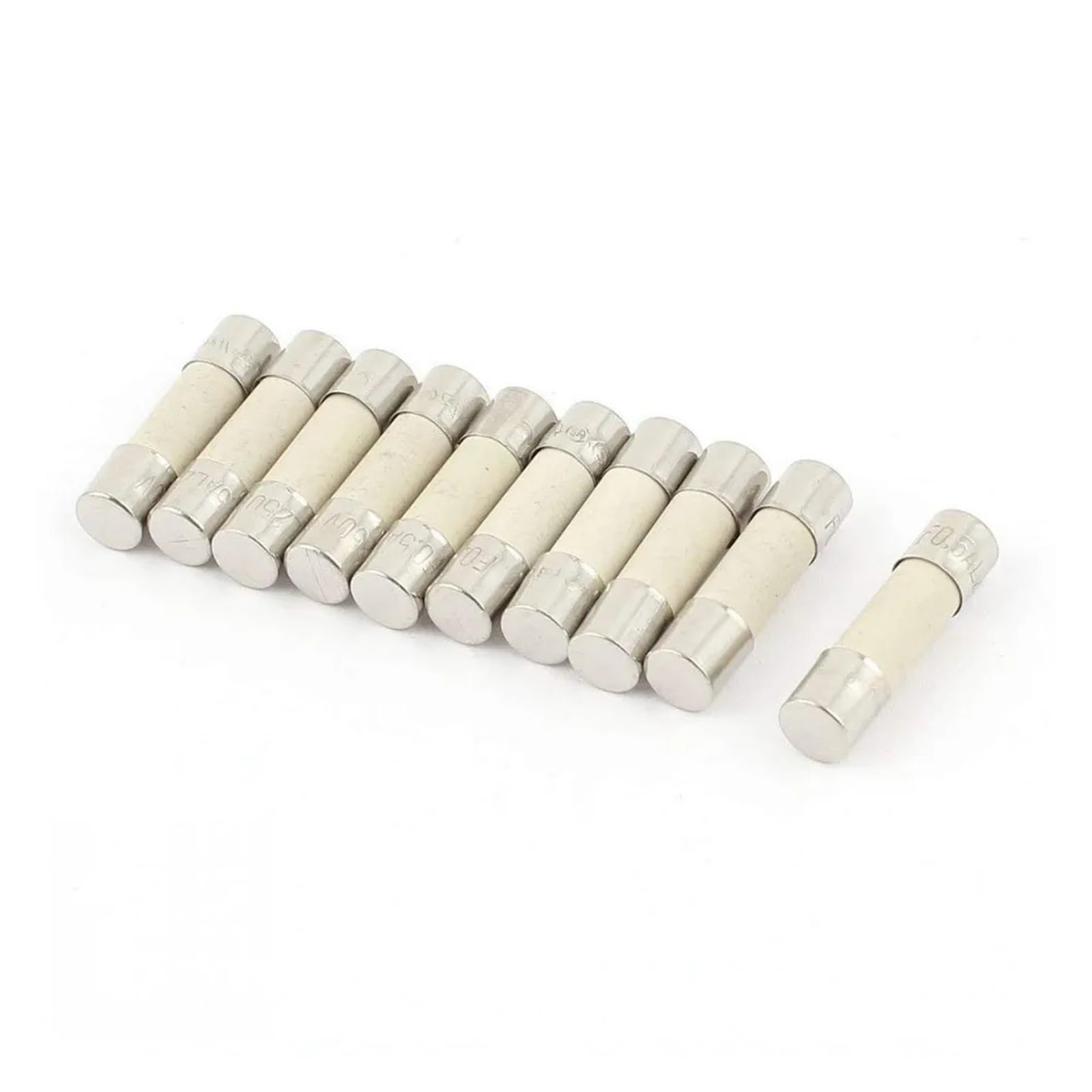 Szybkie bezpieczniki szklane, 100 szt. rurki 0,5A/1A/30A/2A/3A/4A/5A/6A/8A/10A/12A 15A 20A 30A 250V 6 * 30MM rurka bezpiecznikowa(25a)