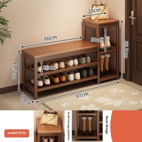 Siège pour chaussures d'entrée au design minimaliste et chic