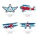 Big Dot of Happiness Taking Flight - Airplane Shaped Vintage Plane Baby Shower or Birthday Party Cut-Outs 24 Count