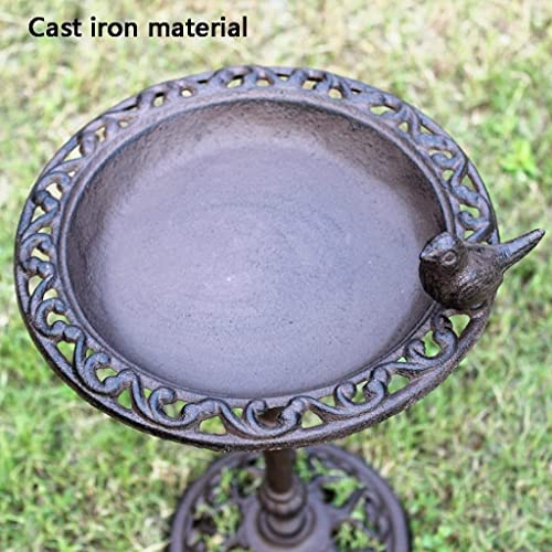 Alimentador de pássaros de ferro fundido alimentadores de pássaros para decoração de jardim externo