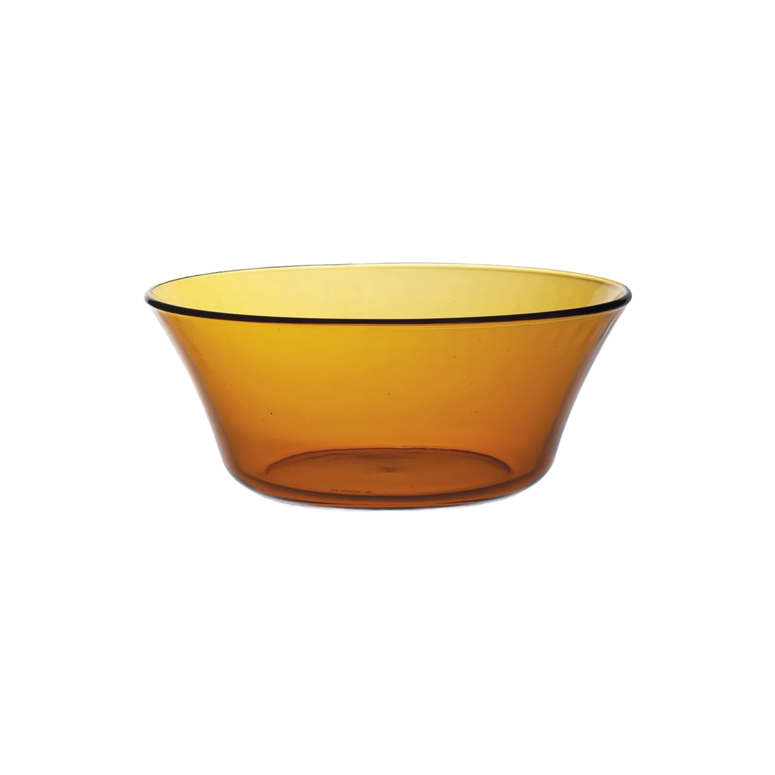 Duralex France LYS Amber Glass Bowl 2.2ltr Set of 1 Bowl | 3X Stronger Tempered Glass | Scratch Resistant | Microwave & Dishwasher Safe | Perfect for Baking, Serving & Gifting