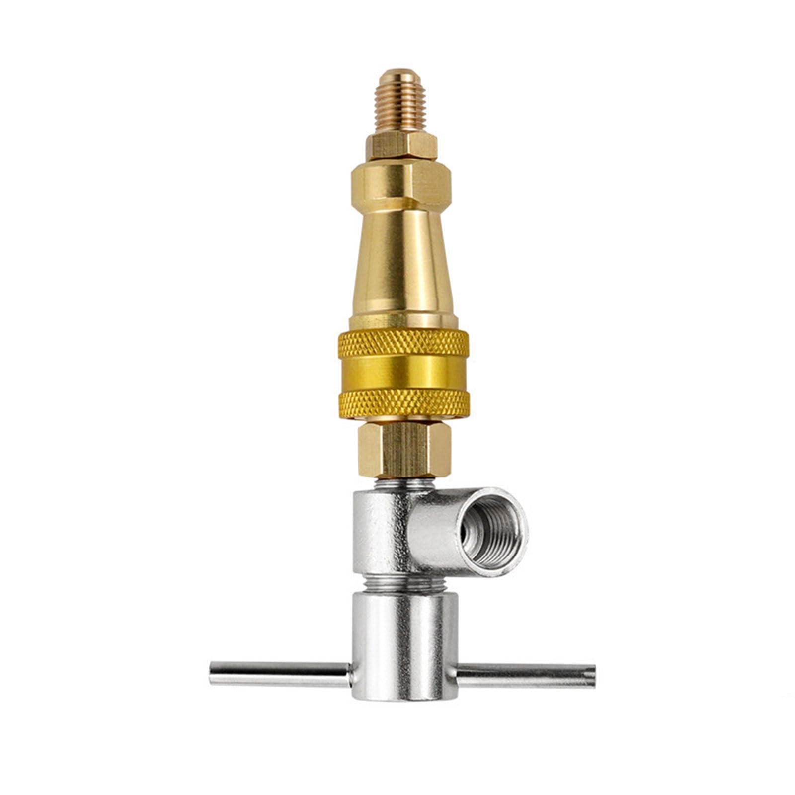 Limtula Multicolor Refrigerator Fluorine Filling Quick Connector Tool Fridge Refrigerants Refill Adapter Brass Connecting Tool Refrigerator Coupling