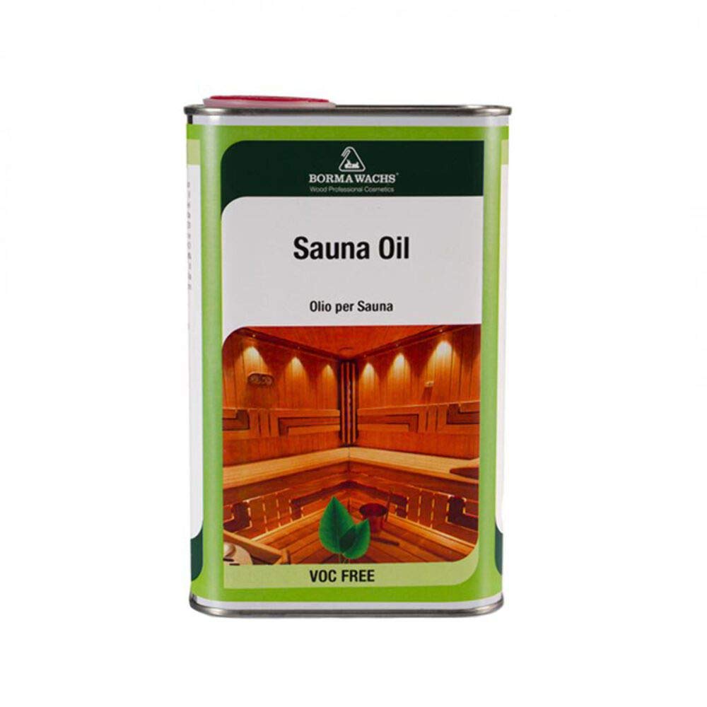 Borma Wachs - Aceite de protección para madera de saunas - 1 litro -Color Incoloro