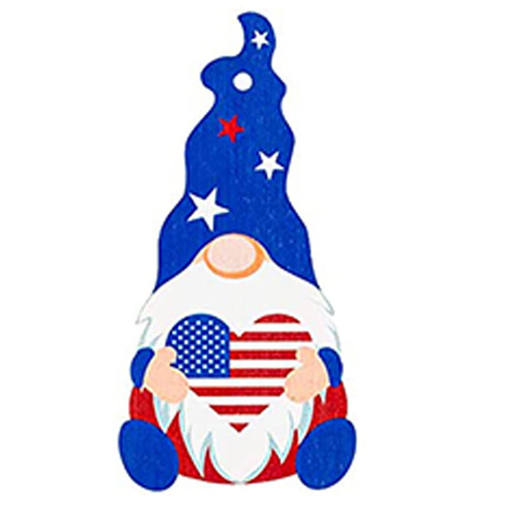 Buxuaaaa B Uxuaaaa Independence Day Gnomes Ornaments 9 Acrylic Patriotic Gnomes Shaped Acrylic Slices Pendants Embellishment Tag Pendant Earrings