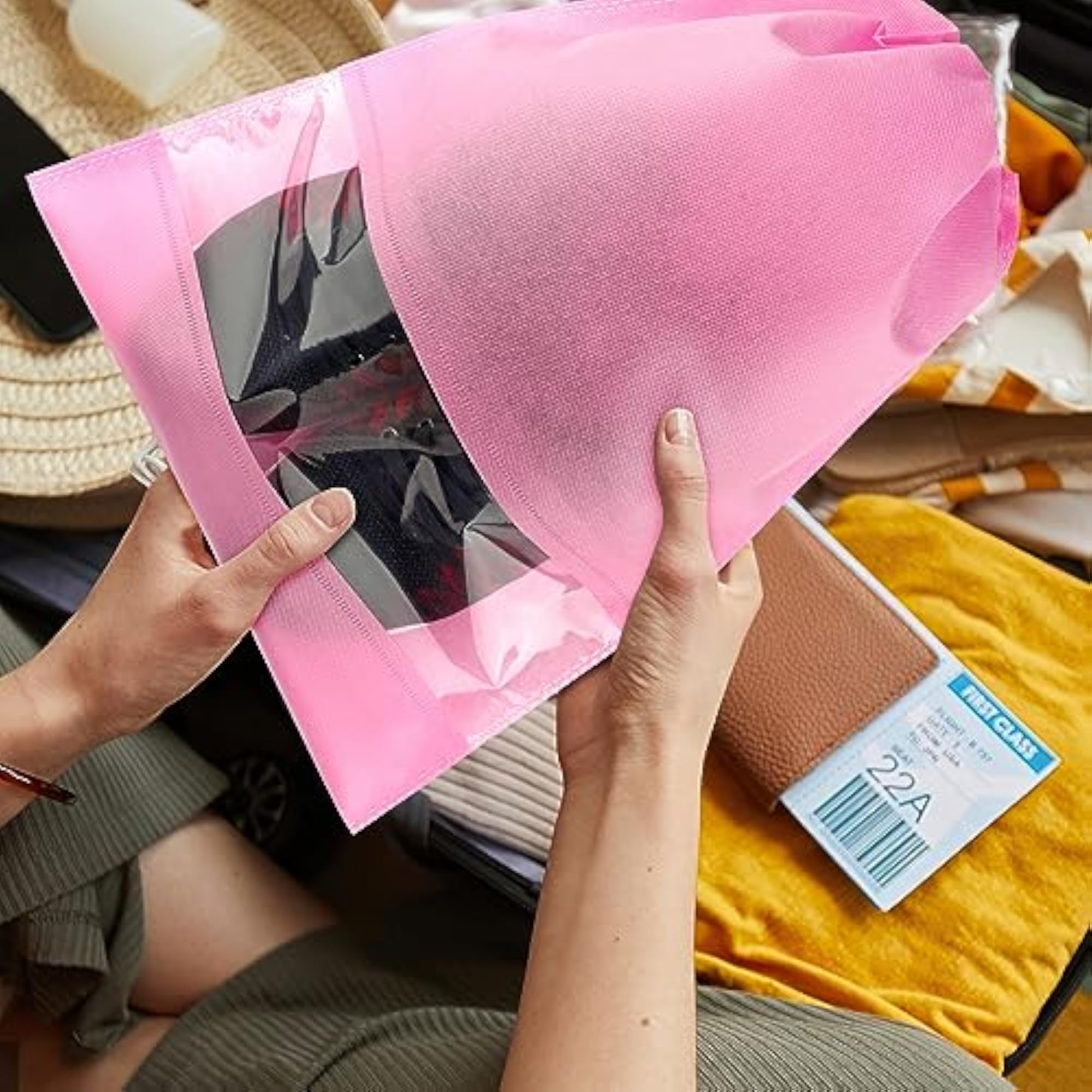 Shoe Bags for Travel, Drawstring Packing Bags