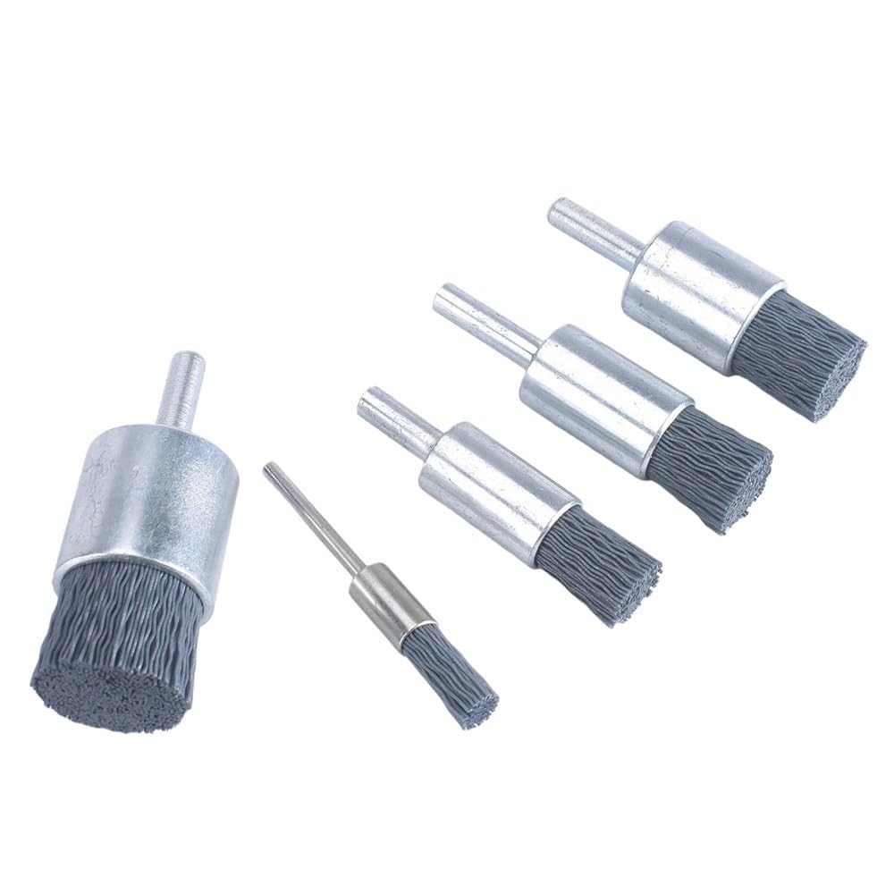 Accessori per trapano con spazzola metallica, Spazzola a tazza in nylon con filo di acciaio al carbonio abrasivo, carburo silicio, sbavatura pulita, multidimensione(20mm*500)