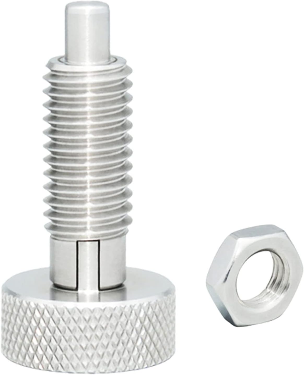 heyous 2pcs Hand Retractable Spring Plunger with Knurled Handle