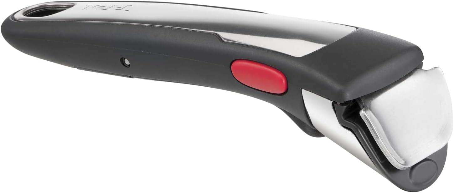 Tefal Ingenio Natural On Batterie de cuisine, Induction L7669902, Gris,noir, 14 pièces & Ingenio Poignée amovible Premium noire, Verrouillage sécurité 3 points, true, Expertise L9863202