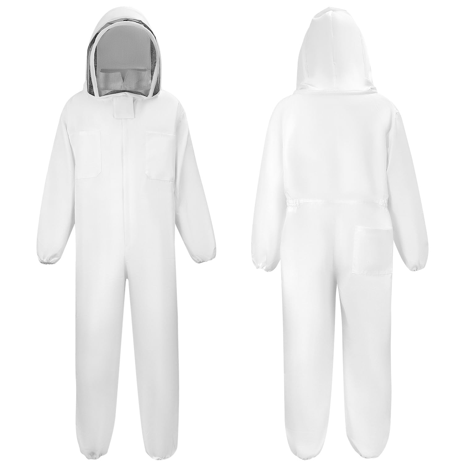 QWORK® XL Imkeranzug, Bienen Schutzkleidung, Imkerjacke mit Schleier, für Professionelle Bienenbisse Verhindern