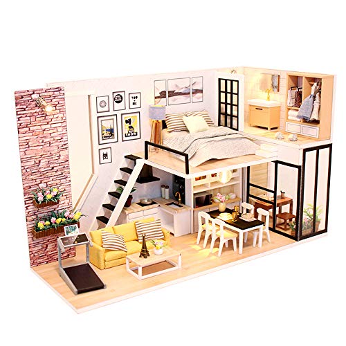 DIY Tiny Dollhouse Beginner 3D DIY dollhouse kit DIY Dollhouse Kits for Adults Manual Educational Girls Toy