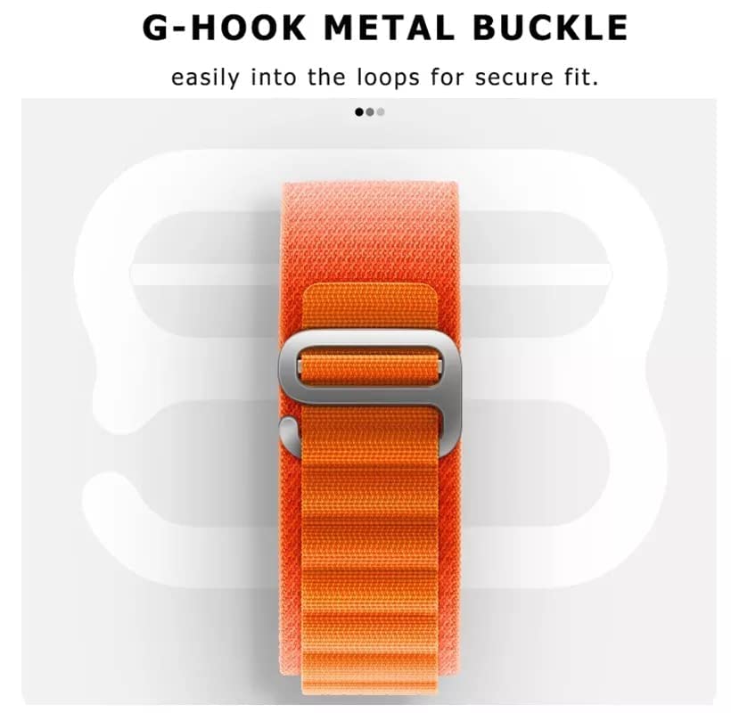 Image of Dtron Apline Loop Replacement Straps for Amazfit Bip /GTS, Galaxy Watch Active 2,Gear S2 Classic,Samsung Gear, Boat, Firebolt, Noise | 20MM Watch Straps | Replacement Straps | Free-Size (Red /Black)