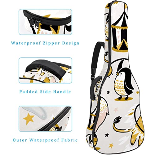 Housse imperméable pour guitare acoustique avec double bandoulière et poche Motif griffe de chien Corgi, Multicolore 03… - Les Beatles, Paul McCartney, John Lennon, RIngo Starr, George Harrison Housse imperméable pour guitare acoustique avec double bandoulière et poche Motif griffe de chien Corgi, Multicolore 03… – Image 5