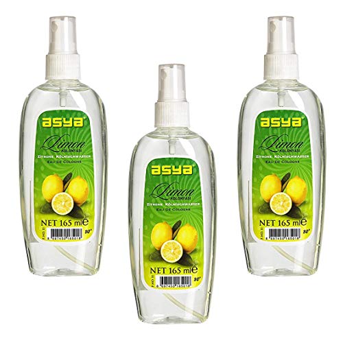 Preisvergleich Produktbild Asya Spray Cologne Lemon 3 x 165ml (Limon Kolonyasi 80°)