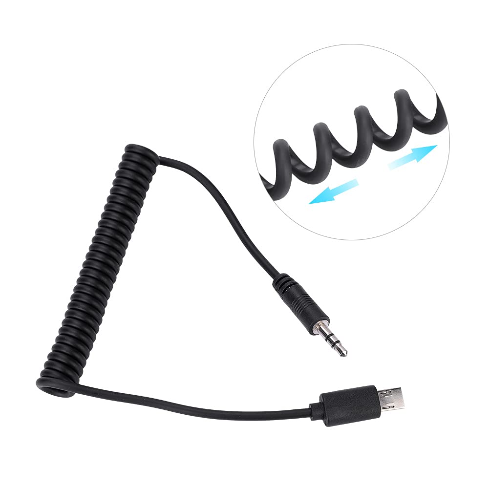 RM-VPR1 3,5 Mm/2,5 Mm Kabel Zwalniający Migawkę S2 do Aparatu, łączy Zdalny Wyzwalacz z Aparatem, do RX1/RX10/RX100/A7S/A7R/A7/A7II/A7III/A9/A58/77M2/99M2/A3500/A5000(3,5