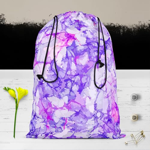 Image of ArtzFolio Bright Purple | Reusable Sack Bag | Bag for Gym, Storage, Vegetable & Travel