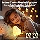NICE POINT Nachtlicht Kinder - Dimmbare 9 Farben & 3 Lichtmodi mit Fernbedienung/Timer, USB-Aufladbare Fruchtlampe für Schlafzimmer (CE-Zertifiziertes Silikon Kawaii Nachtlicht ab 3 Jahren)