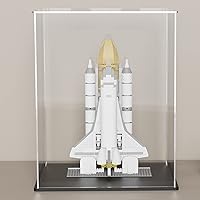 Vista 13 de vitrina acrílica, cajas de acrílico de cubo de 11 x 11 x 11 pulgadas para exhibición, vitrinas transparentes con base negra mate y tapa