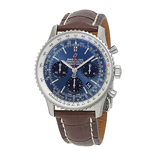 Breitling Navitimer 1 Chronograph Automatic Chronometer Blue Dial Men's Watch AB0121211C1P4