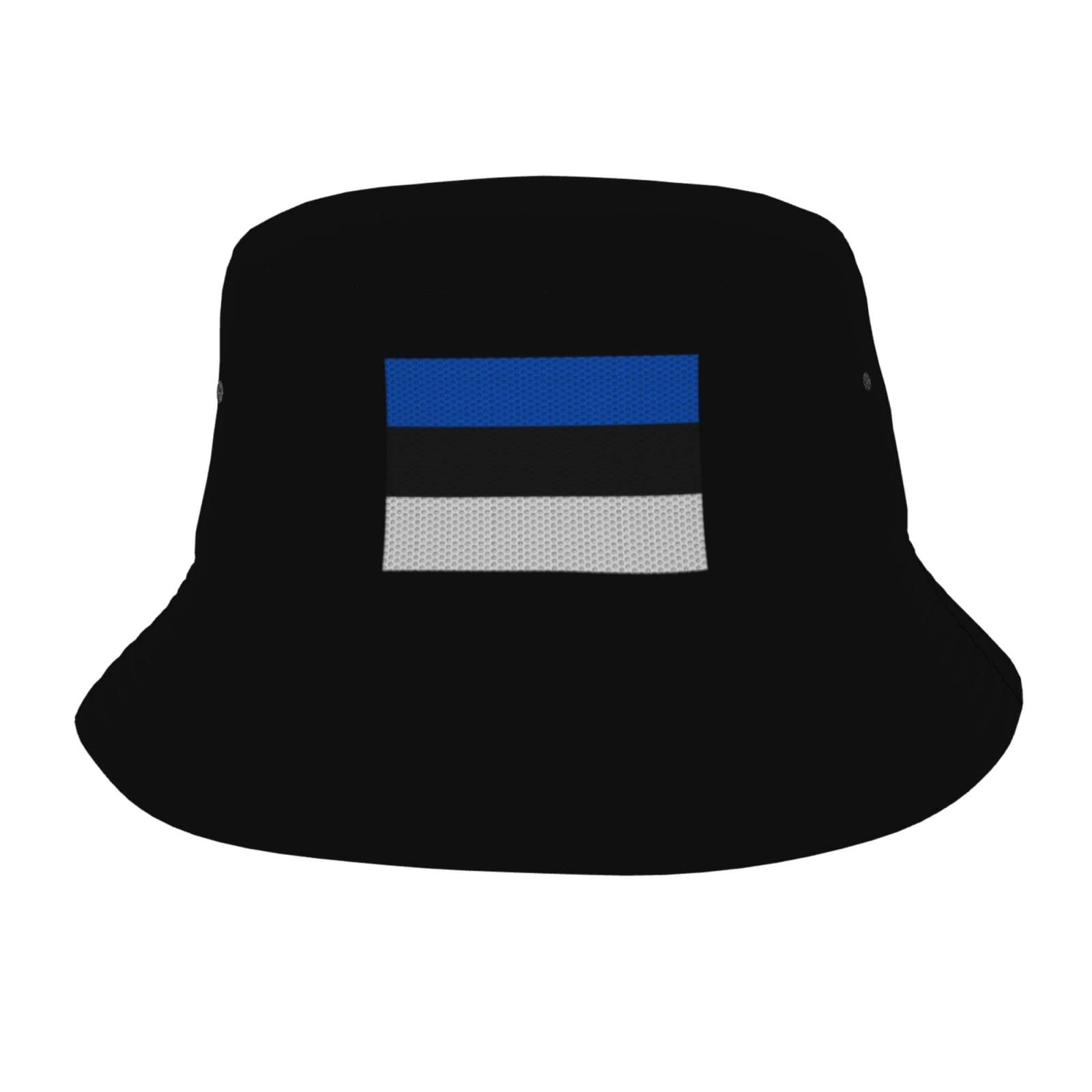 Iubbki Unisex As Pic Flag Of Estonia Bucket Hat For Men Women Fashion Fisherman's Cap Beach Sun Hat Fishing Caps Black