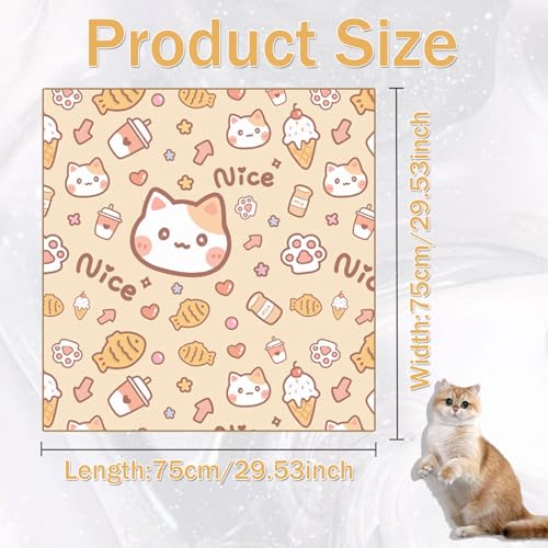 Image of Cat Wrap for Grooming,Cat Wrap for Cutting Nails,Self-Adherent Soft Cat Blanket,Anti-Bite, Anti-Scratch, Wrap Anti-Escape Calming Grooming Bags for Cats (Within 16lbs)