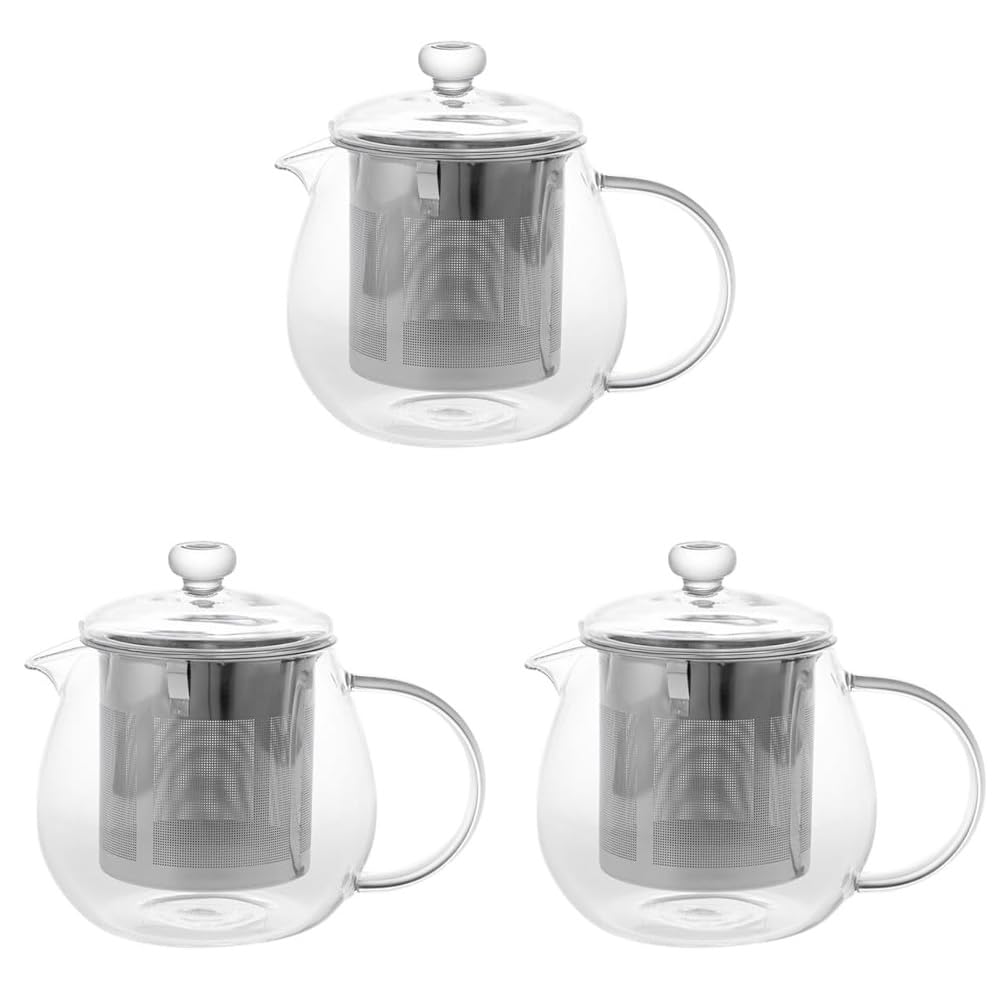 Amazon｜ニトリ(NITORI) 耐熱ガラスポット クリア 450mL 8966581 (× 3