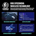 ASUS ROG Harpe Gaming Wireless Mouse, Ace Aim Lab Edition, 54g Ultra-Lightweight, 36,000 DPI Sensor, 5 Programmable Buttons, Tri-Mode Connectivity (2.4GHz RF, Bluetooth, Wired), SpeedNova, Black - Image 5