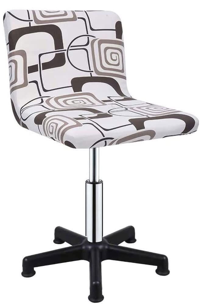 Velvet Bar Stool Covers Set of 2 4 6 pack with Back,Swivel Chair Covers Stretch ,Printing Barstool Chair Covers for Home Kitchen Dining Room Pub Counter Coffee Shop Chairs Barber Stool ( Color : #33 ,