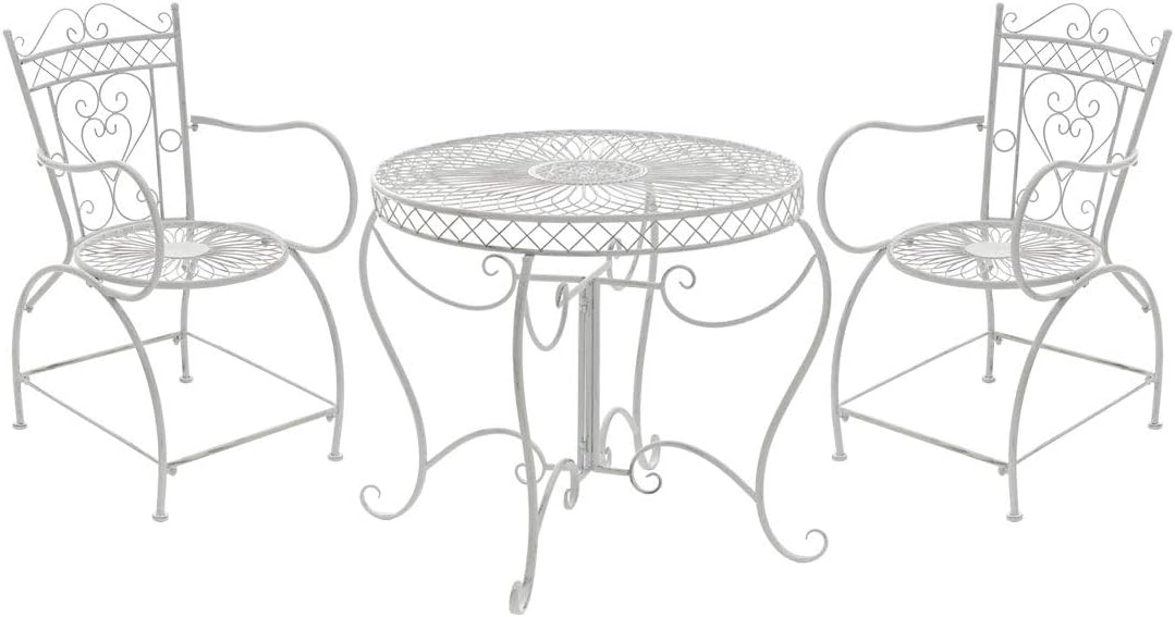 Table romantique de jardin + chaises