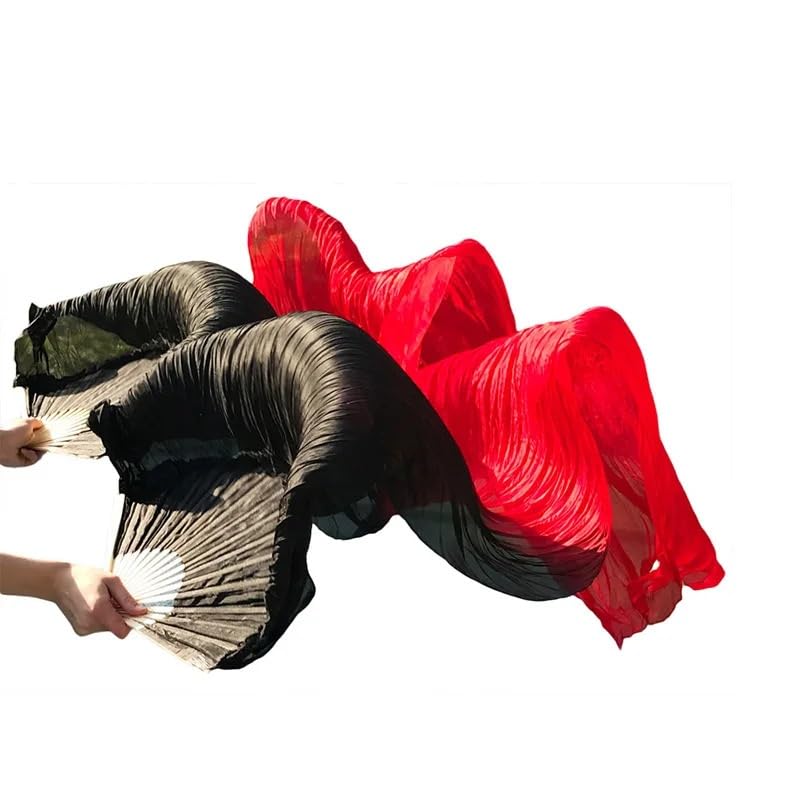 LATEAU Veils Fan Spettacolo teatrale Fan di Danza del Ventre in Seta Accessori Danza del Ventre | 1,120x90cm