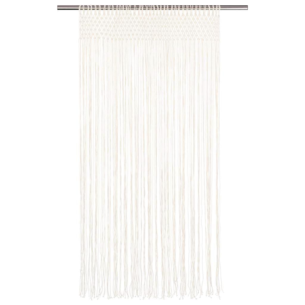 Rideau en macramé 140x240 cm Coton Salon A | Thermique Isolant Lumiere et Anti Chaleur Rideau Fenêtre pour Chambre et Intérieur