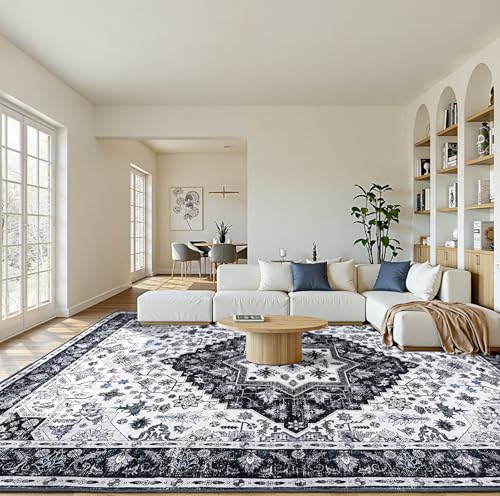 Chunsemeiju Alfombra Antideslizante Y Lavable A Máquina, Ultra Suave, De Lana Sintética Para Sala De Estar, Dormitorio, Comedor, Cocina, Cuarto De Bebé, Color Negro, 8 X 10 Pies Chunsemeiju Alfombra Antideslizante Y Lavable A Máquina, Ultra Suave, De Lana Sintética Para Sala De Estar, Dormitorio, Comedor, Cocina, Cuarto De Bebé, Color Negro, 8 X 10 Pies