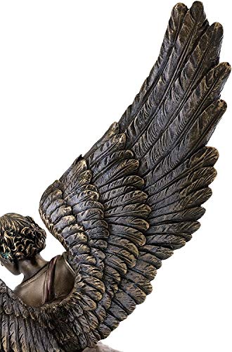 Veronese Design 14 1/8 Inch Archangel Saint Michael Tramples Demon Religious Sculpture Defeating Lucifer Resin Statue Bronze Finish #TOP6