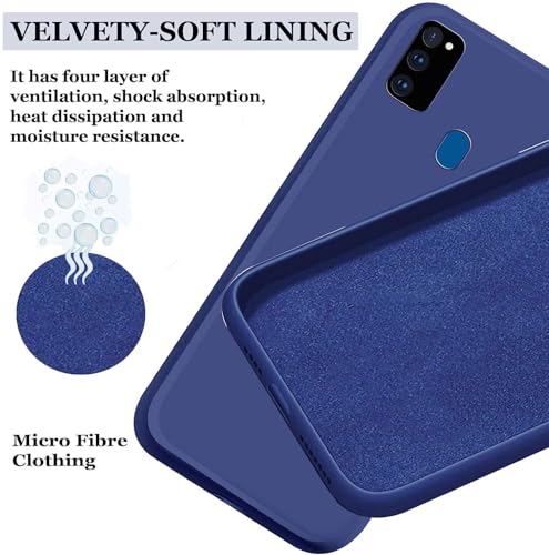 Image of A rtistque Back Cover Case for Samsung Galaxy M11 with Camera Protection | Shockproof TPU | Stylish Protective Design | Slim Fit | Ultra Matte | Samsung Galaxy M11 Back Cover - Blue
