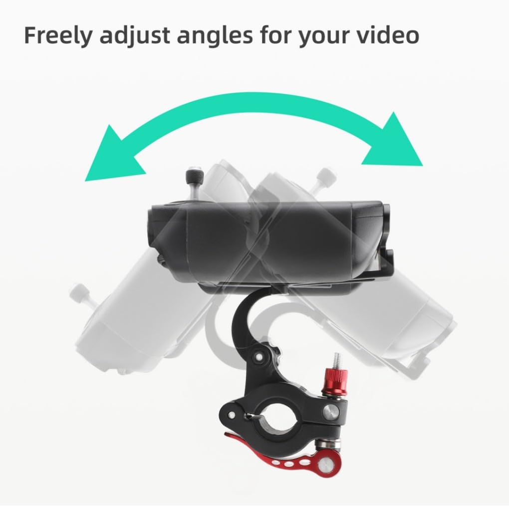 Taoke Soporte de mano para bicicleta para DJI RC PRO y cámaras de acción, control remoto con pantalla