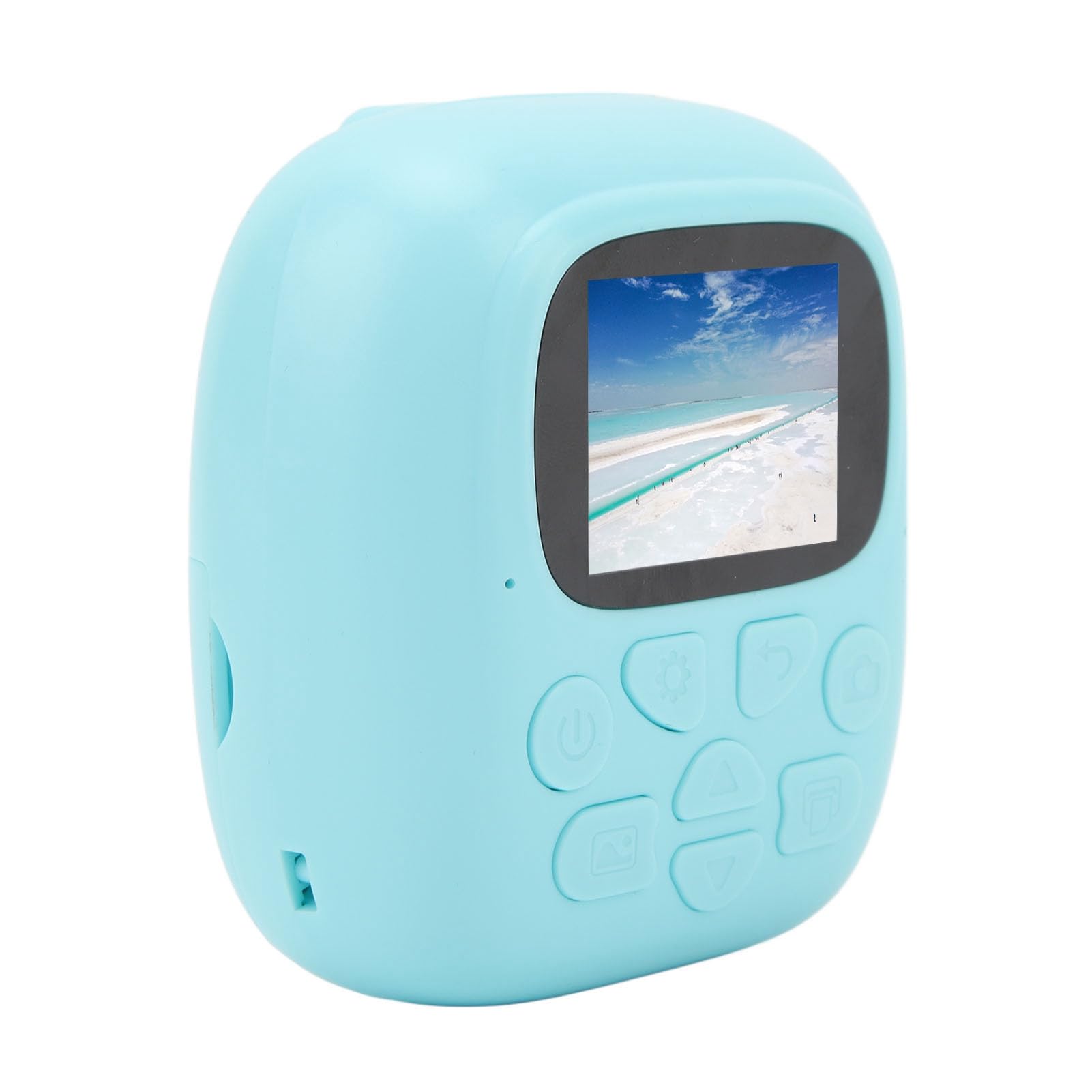 Fotocamera a stampa istantanea per bambini, 48 MP, IPS da 2,0 pollici, stampante termica | Giocattolo per fotocamera digitale con stampa termica istantanea per foto e giochi creativi dei bambini