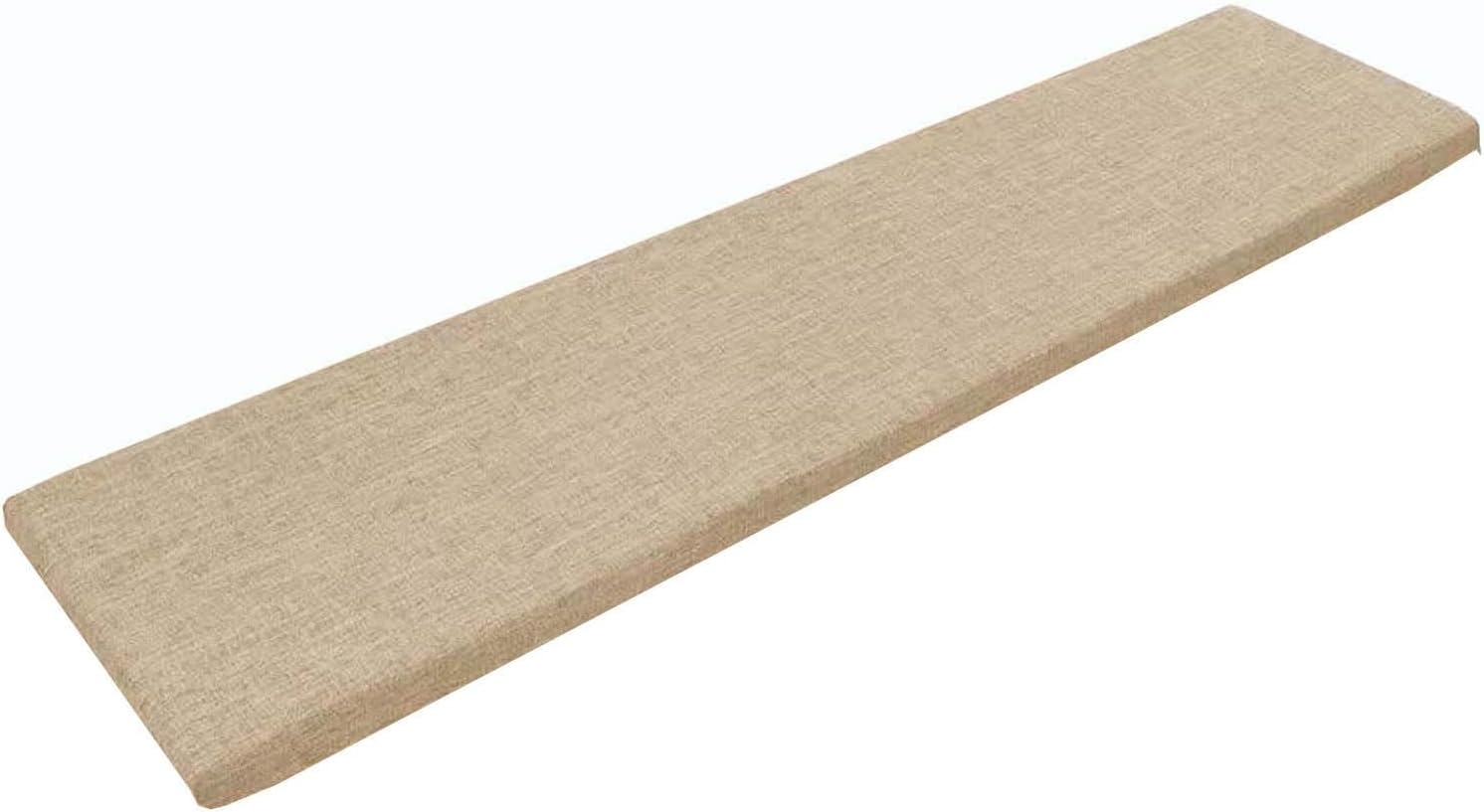 Bench Cushion - Outdoor/Indoor Patio Porch Swing Cushions, 48/40/50 x 12/14/16/18 inch Bay Window Seat Furniture Cushion Non-Slip with Zipper (Color : 4#, Size : 39x18x2in)