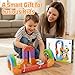 KlickRail Electric Train Set Flexible Race Track for Kids 4 6 7, Car Track for Toddlers, Building Toy Train Track Gravity-Defying 3D Embedded Layouts & Motorized Car, STEM Gift(Advanced Set(48 Piece)