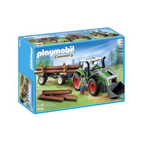 Preisvergleich Produktbild PLAYMOBIL 5048 Traktor mit Langholztransport