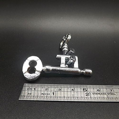 Miniatura 7 de MilesMagic Rompecabezas de llave de molde de mago Llaves de enclavamiento de metal que vincula el truco de magia de desvinculación