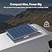 Renogy 120W ShadowFlux Anti-Shading N-Type Solar Panel, 12V/24V System 120 Watt Solar Panel 25% High-Efficiency, PV Module Power Charger for RV Marine Rooftop Farm Battery Off-Grid Applications