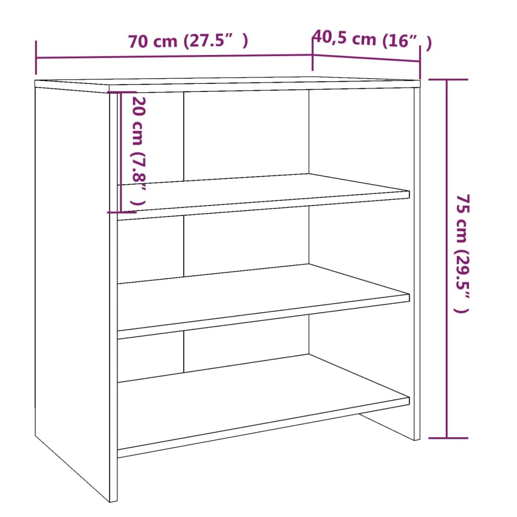 VIDAXL - Credenza Bianca 120x35x76 cm in Truciolato - ePRICE