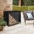 BDL 4ft Log Rack Cover Waterproof Firewood Cover Heavy Duty 600D Oxford Outdoor Firewood Storage Cover with Openable Front Flap?Black, 48" L x 24" W x 42" H?