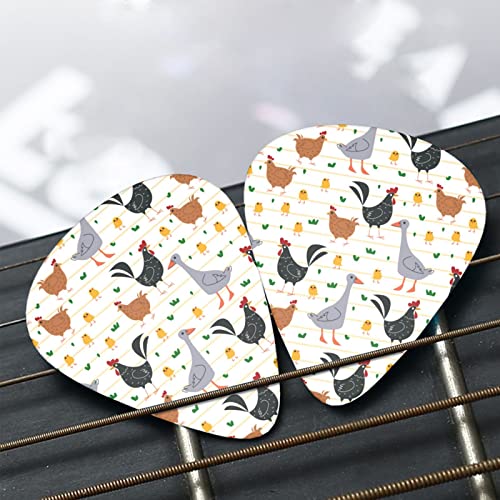 Lot de 12 médiators pour guitare basse électrique acoustique Motif oiseaux et oies - Les Beatles, Paul McCartney, John Lennon, RIngo Starr, George Harrison Lot de 12 médiators pour guitare basse électrique acoustique Motif oiseaux et oies – Image 8
